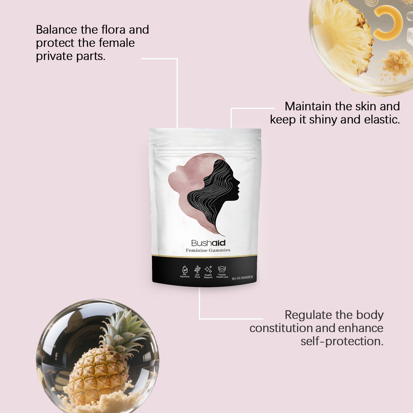Bushaid Feminine Gummies Body Treatment